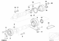 26121229242-PROP SHAFT SUPPORT X5/E53