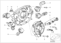 61316970833-SWITCH-STRNG COLOUMN-E46