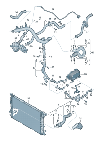 8R0121049M-WATER HOSE