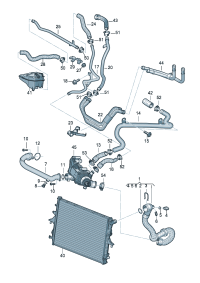 7L6122051AA-WATER HOSE
