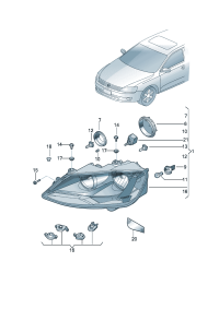 16D941005-Halogen double lamp