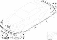 51127005926-Moulding primed rear rh