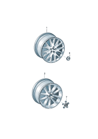 8J0601025BE-Wheel rim-aluminium alloy Can also be used: For wheel systems with anti-friction performance and