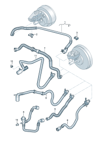 8J0611931F-W/check valve Pipe, vacuum