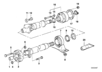 26121227660-PROP SHAFT SUPPORT X5/E53