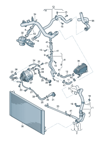4E0121101BT-WATER HOSE