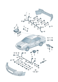 3T5919487-BRKT-FR BUMPER COVER RH