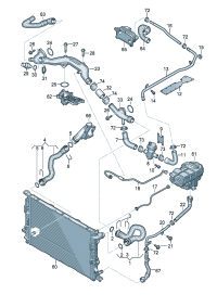 4G0122101BC-WATER HOSE