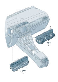 5TD907044F-Electronic control air conditioner Display & operating unit & Cont unit   For vehicle type