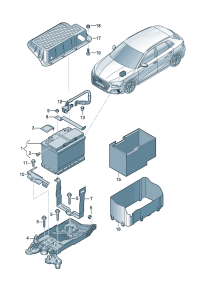5WD915331-CARRIER, BATTERY