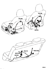 8219B33030-WIRE, FR SEAT, LH