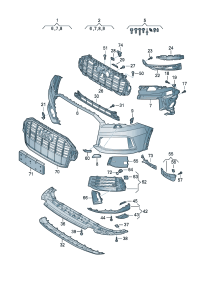 4M0807241D9B9-Plate, trailing black