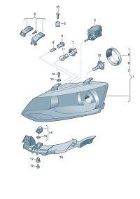 31G941005-Halogen double lamp