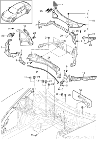 97055506302-Protector plate For engine cooling Plate, w/sash