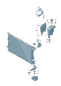 8K0121251Q-RADIATOR AUDI A4/A6/VW PASSAT