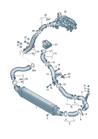 8U0145803B-INTERCOOLER -W204/W212