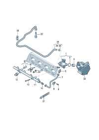 06K133317L-Distributor assy-fuel
