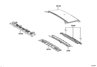 631130E010-Panel, roof, rear