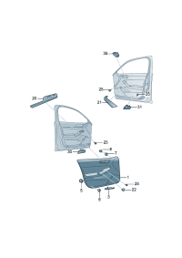5GD867011A-Garnish ay dr Complete: Illumination-dr grip