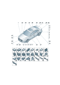 8W0971871S-Piece-cable rail upr Channel, drain Cooperate as needed: