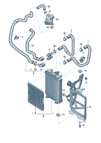 5Q0121051L-Coolant hose