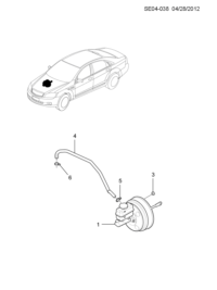 92159716-Hose, brake booster vacuum