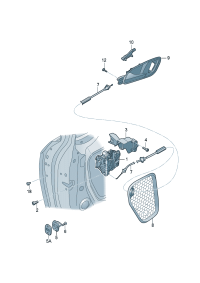 8KD837015C-AUDI TT MK2 WINDOW MECHANISM
