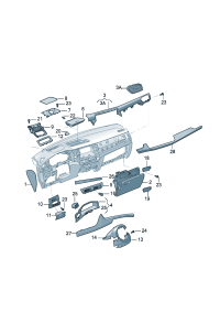 55G857097E82V-Glove box Assy (ti black)