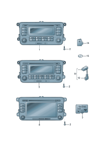 1KD035195-Car radio stereo-CD CD & MD changer cont  Player, MP3   D-12.02.2007 -