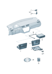 3VD035220-Car radio Player, CD Interfaces, USB and AUX-IN