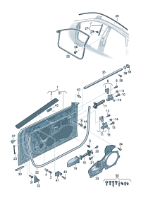 4K8831051B-Door assy-rr, lh Location for common use:  D-30.10.2017