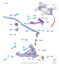 FL3Z3050C-TIE ROD END FRT RH-L550