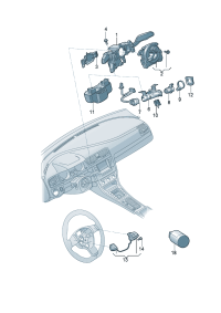 5Q0953513F-Switch, steering