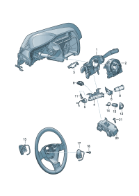 5K0953569AK-Electronics, steering Cont unit  Cooperate as needed: