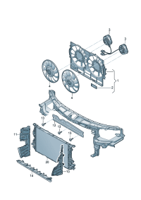 4G0121283BC-PORSCHE CAYENNEAIR DUCT CENTRE