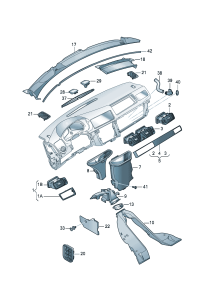 18G857211PRD6-Duct assy-air (Drivers seat) (light hue snowman)
