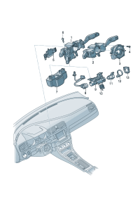 2Q0953513F-Switch, steering