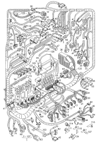 6Q1971141F2-Harness-chamber Parking system For use only: Sliding roof Actuator assy-power