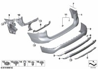 51127403396-Finisher of the rear bumper lower
