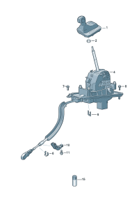 7P1713025G-Gear shifting mechanism
