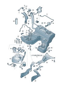 4H0201060T-Fuel tank & Fitting  Porsche panamera:   D-27.07.2015