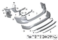 51127332323-Finisher of the rear bumper lower