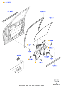 EL1Z7821410A-Glass-door, rh