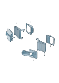 7P6117335-Intercooler-w204/w204 Duct assy-air
