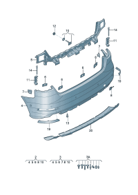 8V5807067A-Plate, bumper  Porsche panamera: