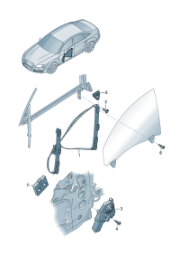 4F0837461B-Window regulator lh & rh D-02.01.2006