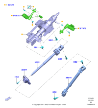 FL3Z3F840D-Actuator assy, tilt motor