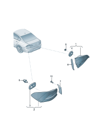 19D945093A-LED taillight