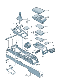 4FD863305A1DH-Engine mounting Garnish, side