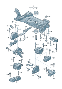 5ND199555A-MOUNTING-GEARBOX/E38/740